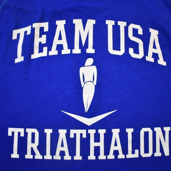 USA Olympic Committee Mens Triathalon Colorado Springs Training Shirt New - Picture 2 of 5
